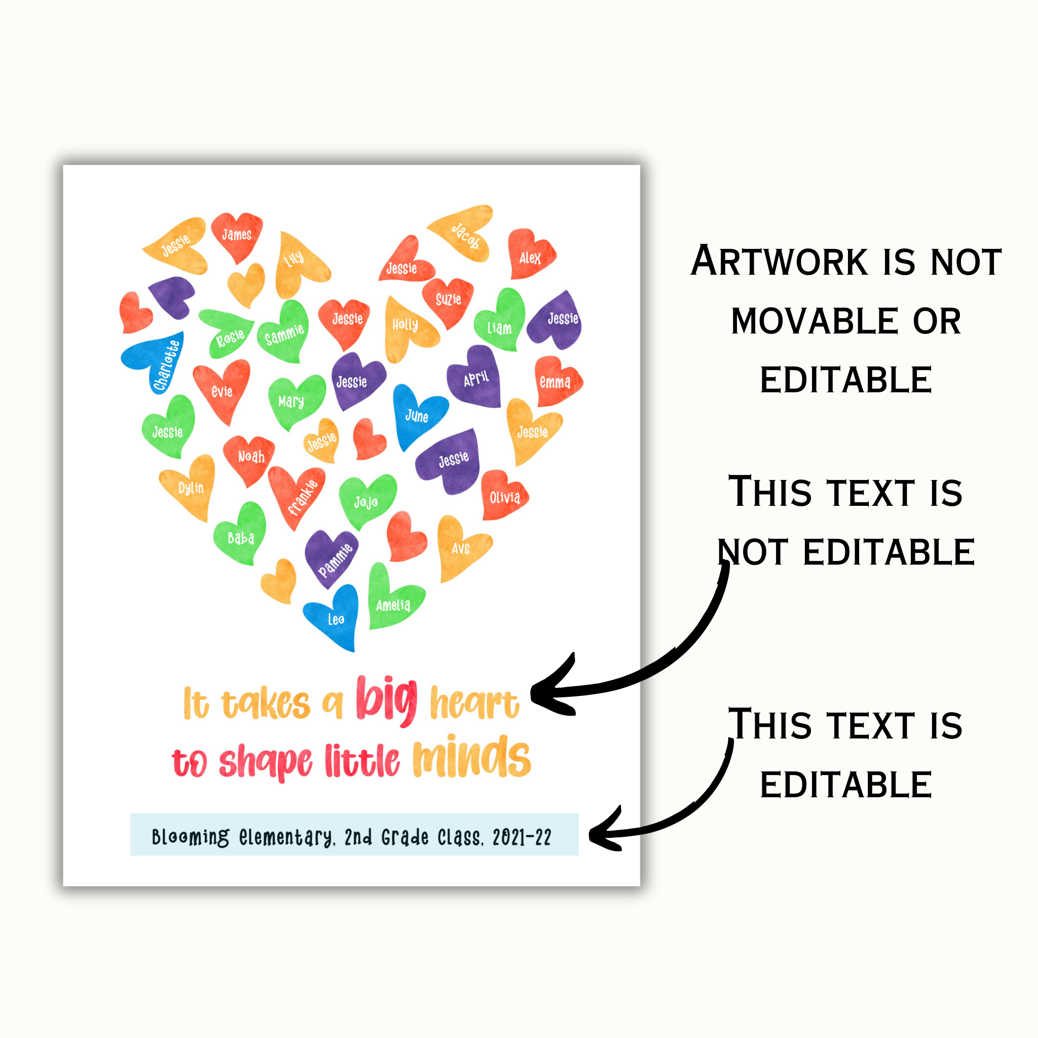 Teacher Appreciation - Editable Template
