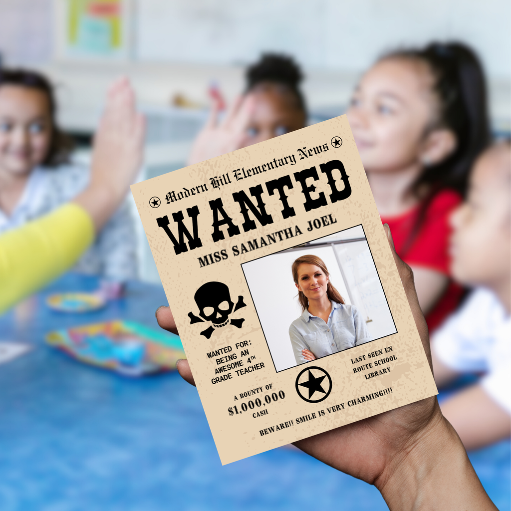 Wanted Teacher Appreciation Flyer