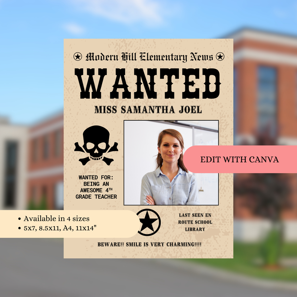Wanted Teacher Appreciation Flyer