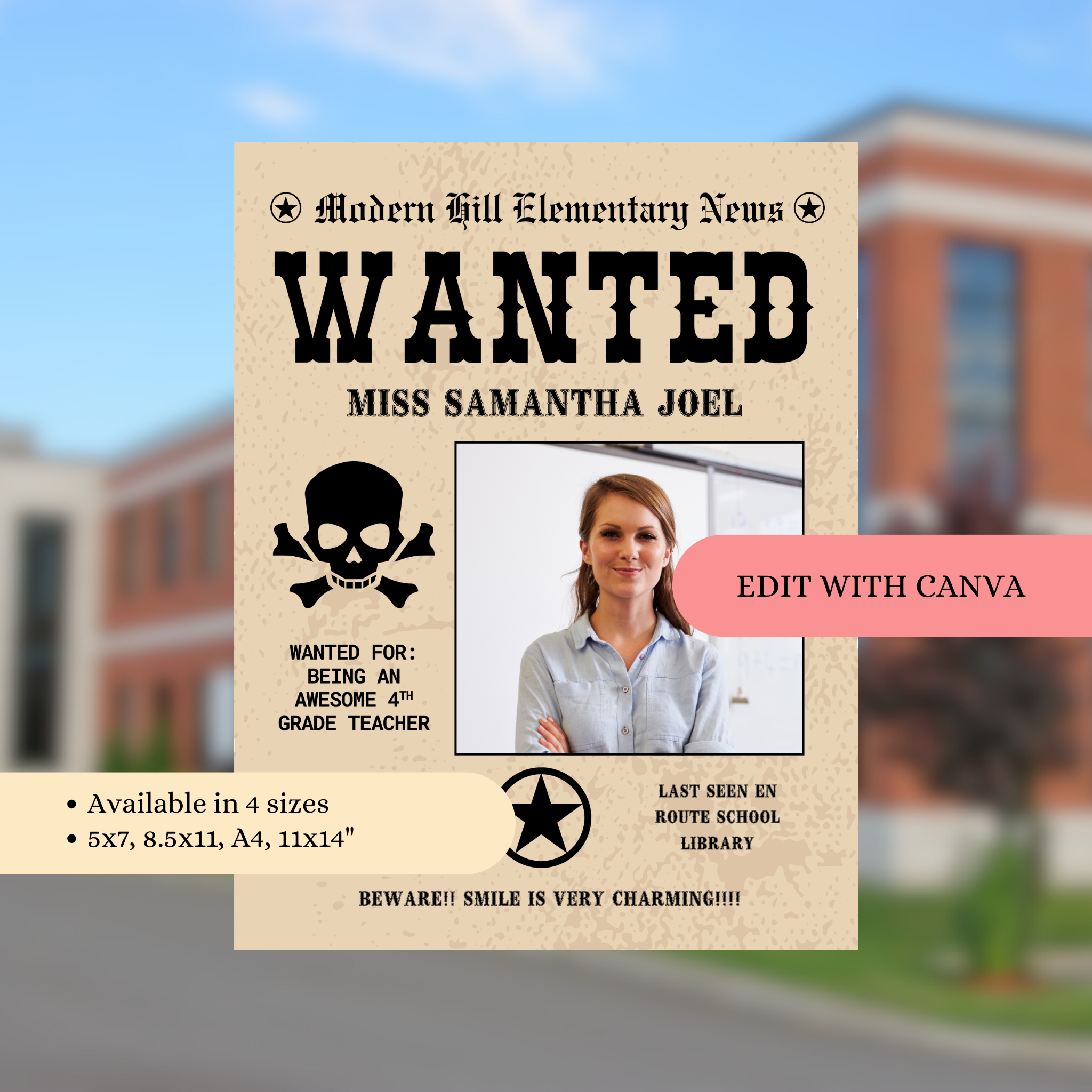 Wanted Teacher Appreciation Flyer