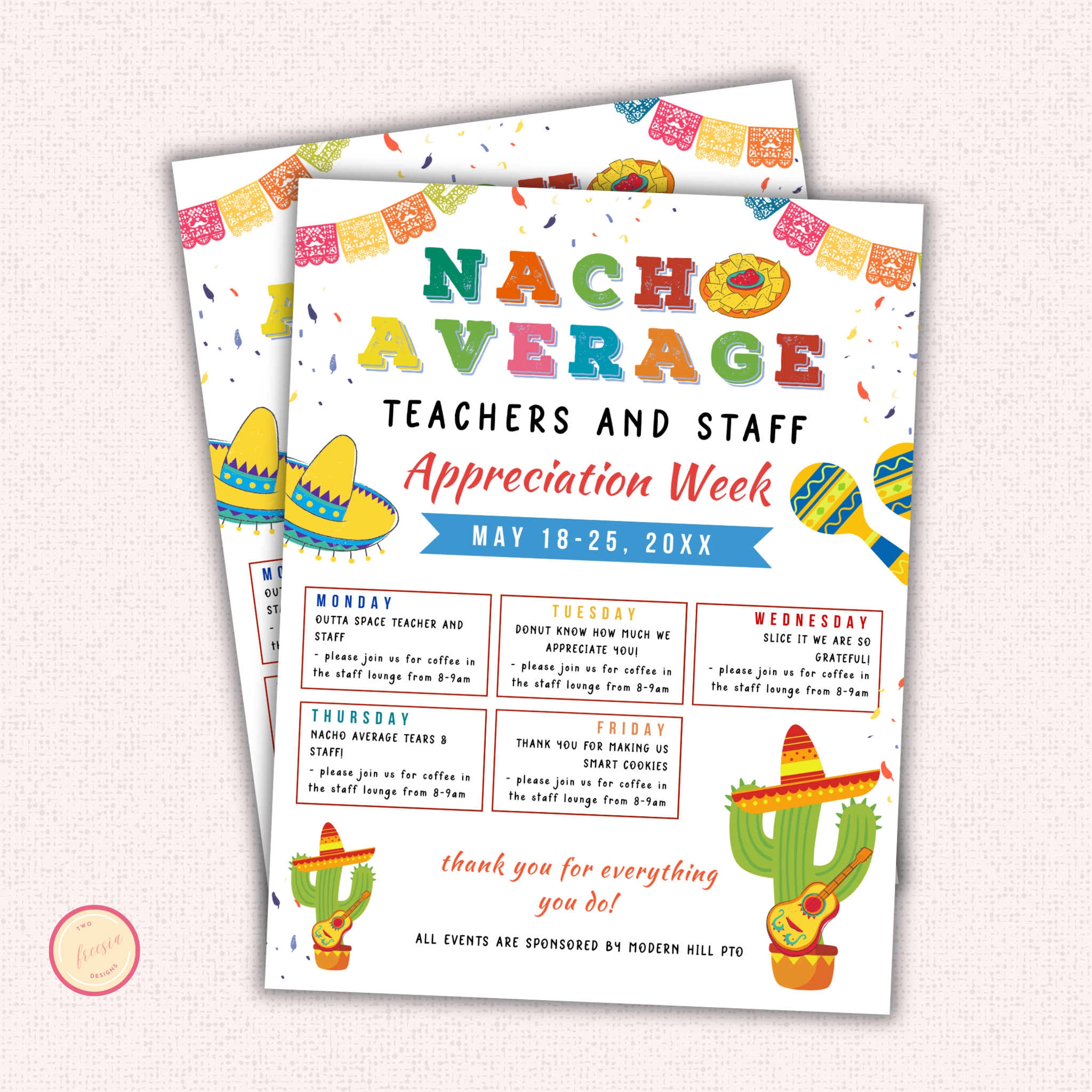 Nacho Average Teacher Appreciation Flyer