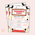 VIP Hollywood Theme Teacher Appreciation Flyer