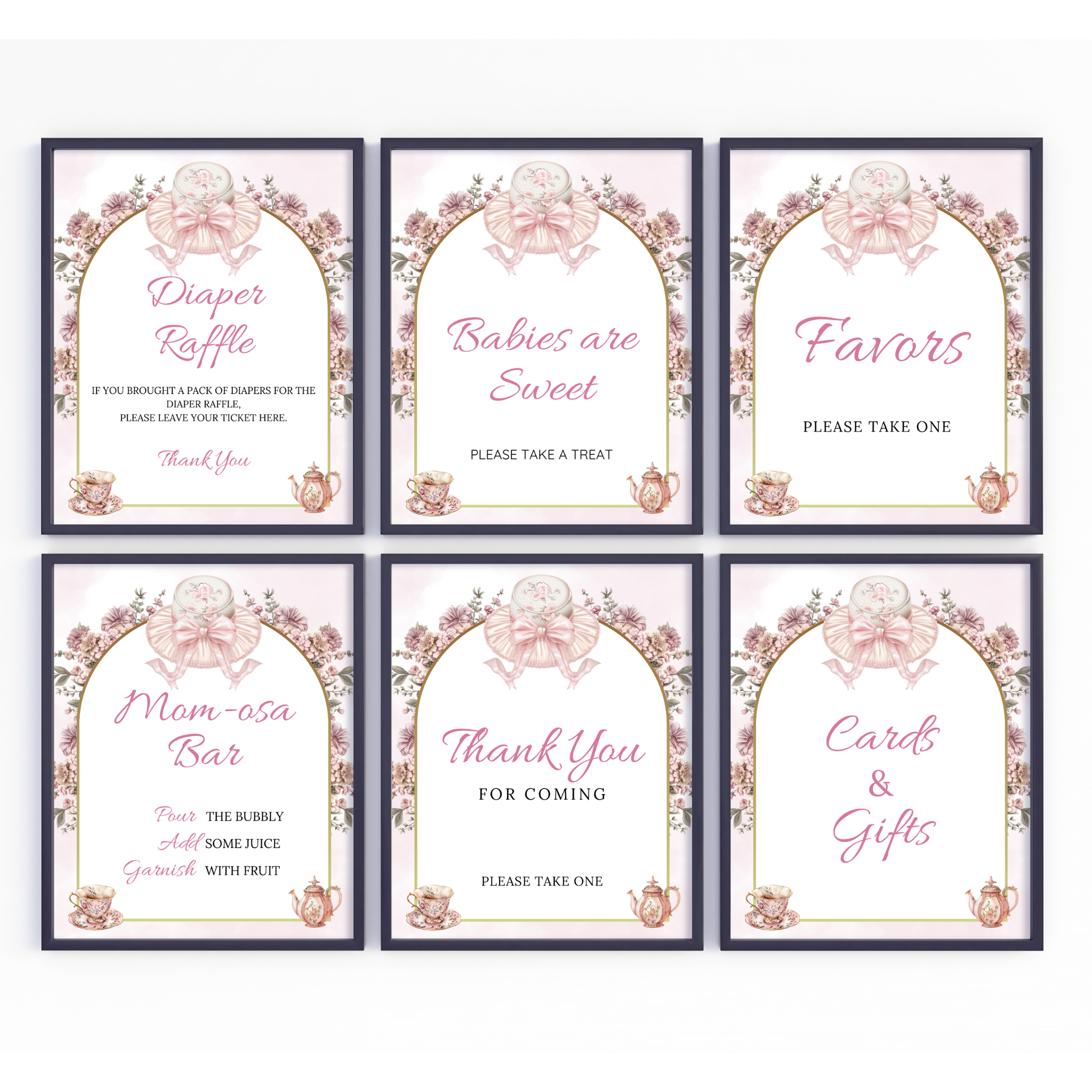 Time Party Table Sign Bundle