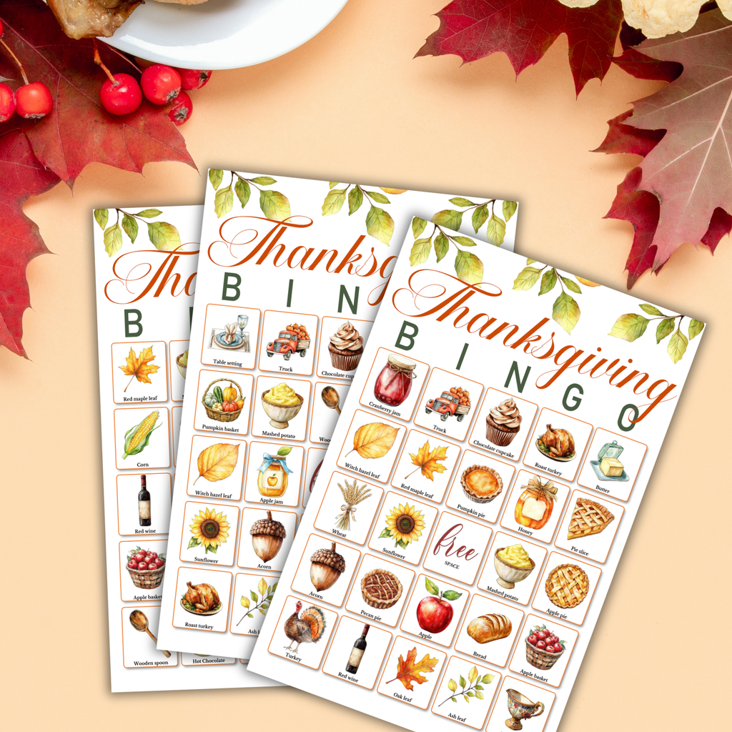 Thanksgiving Bingo Game