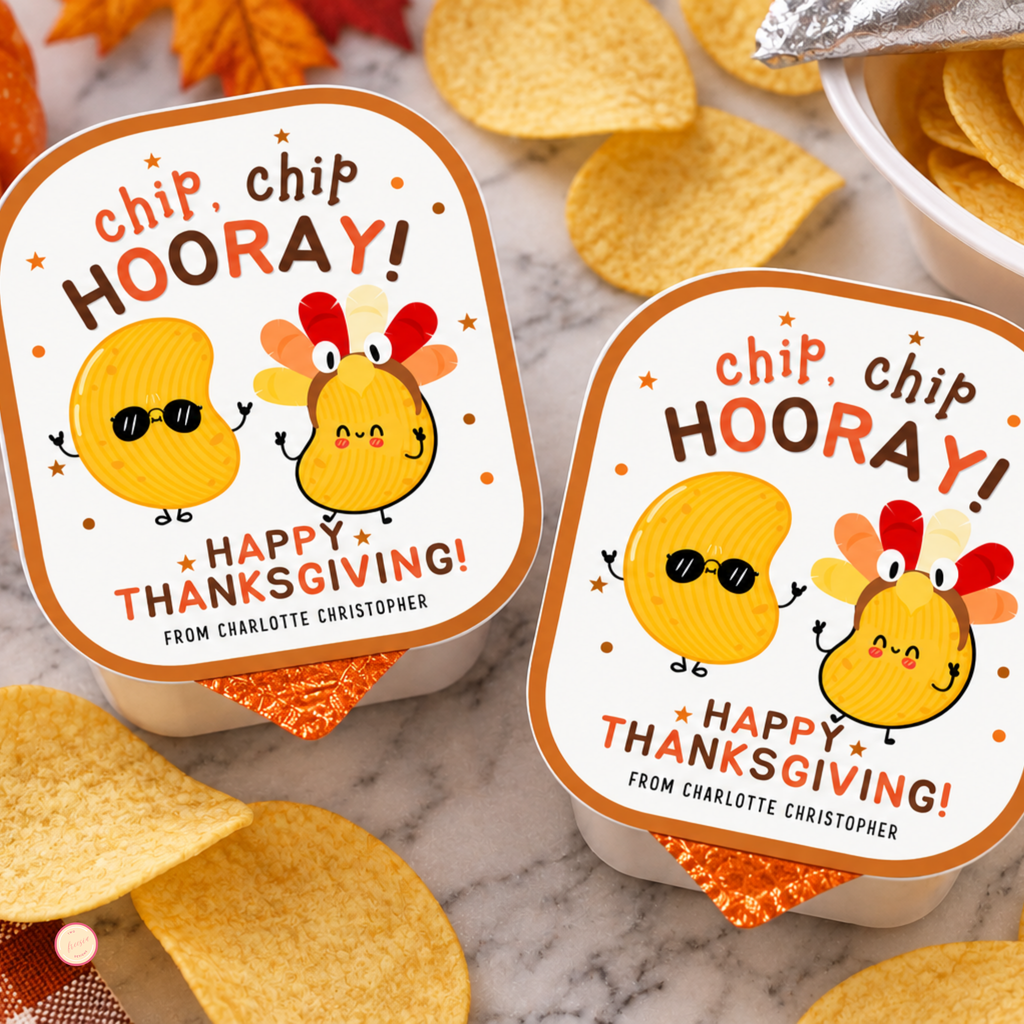 Thanksgiving Potato Chip Label