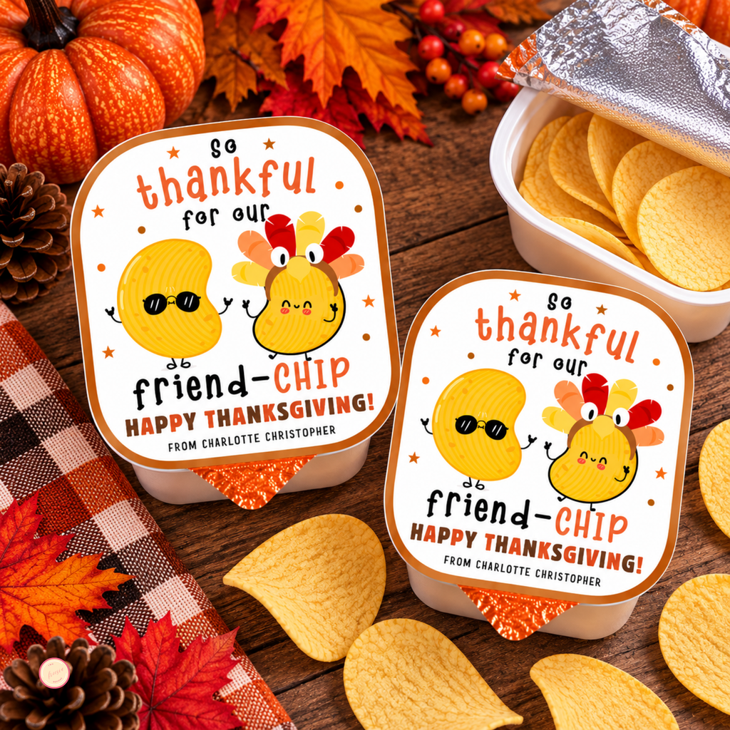 Thanksgiving Potato Chip Label