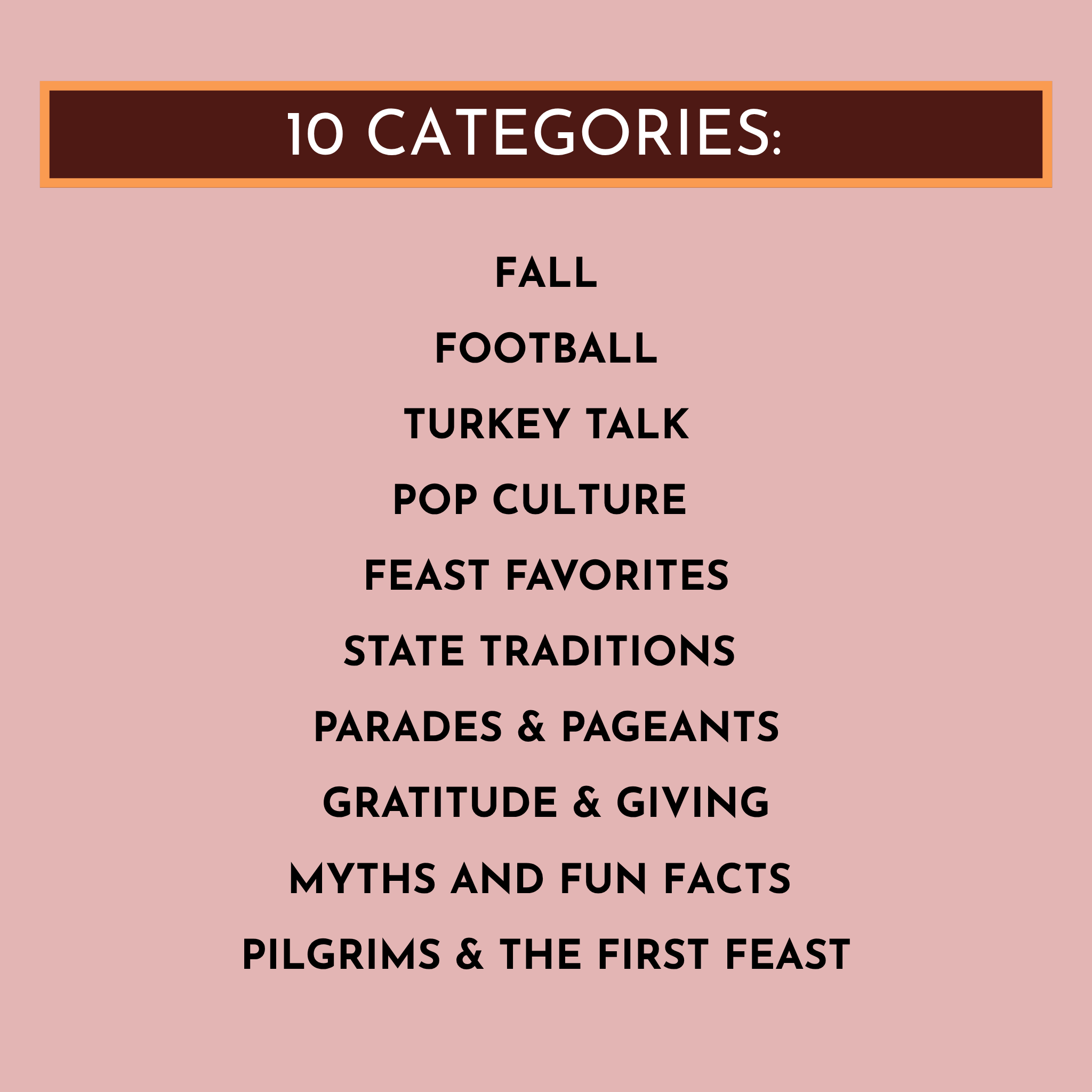 Thanksgiving Trivia Game