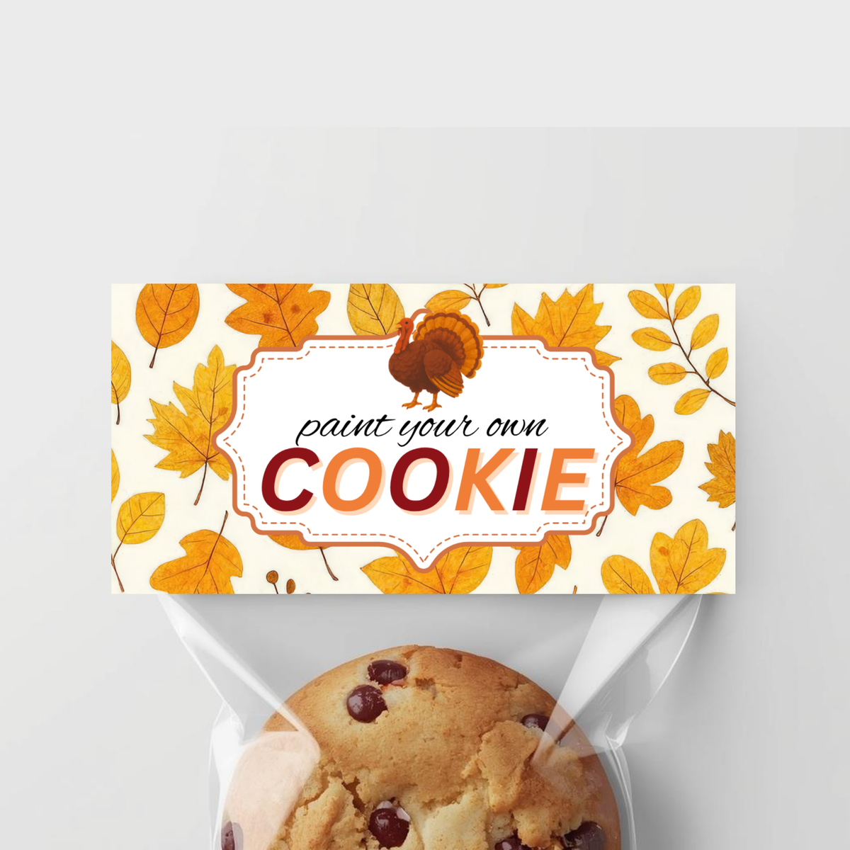 PYO Cookie Bag Topper - Thanksgiving