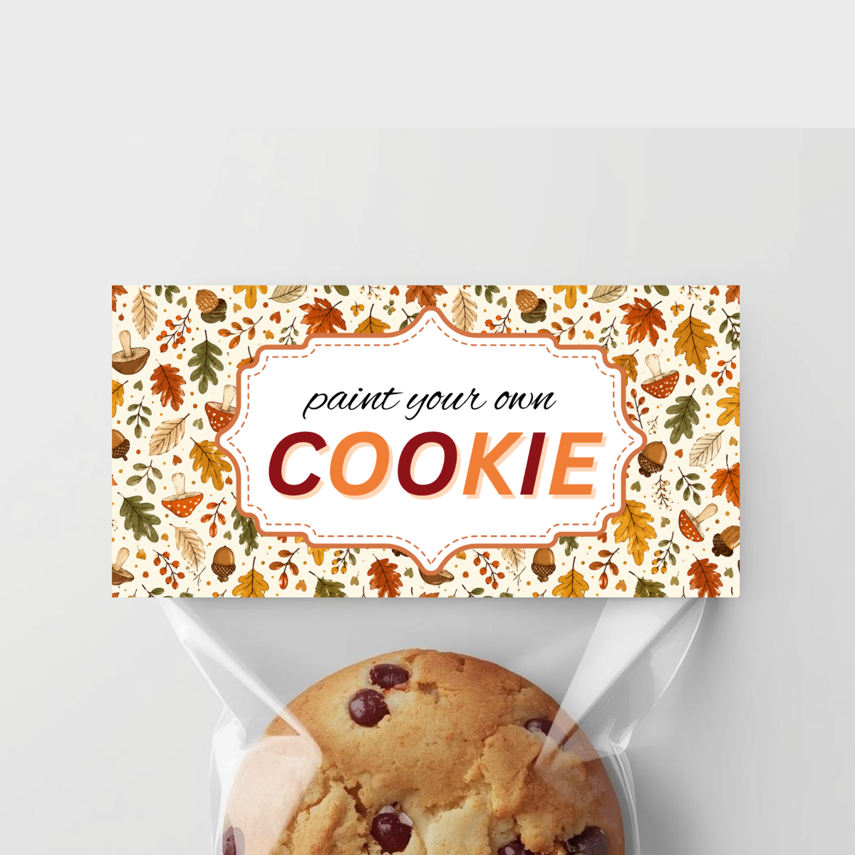 PYO Cookie Bag Topper - Thanksgiving