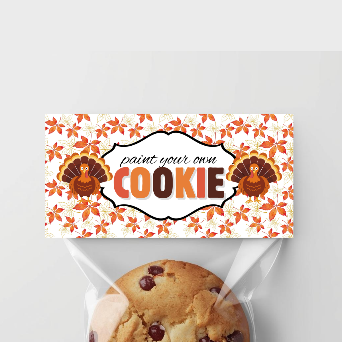 PYO Cookie Bag Topper - Thanksgiving