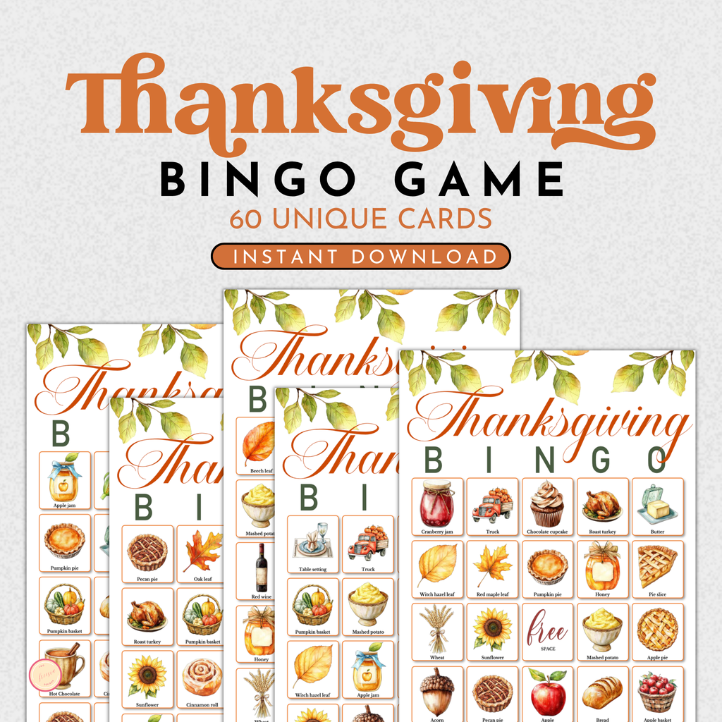 Thanksgiving Bingo Game