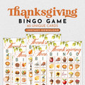 Thanksgiving Bingo Game