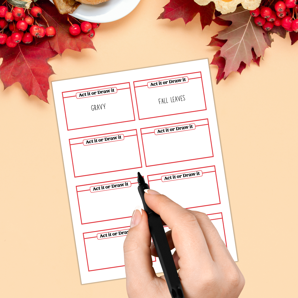 Thanksgiving Act It or Draw It