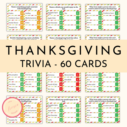 Trivia Feud - Thanksgiving Game