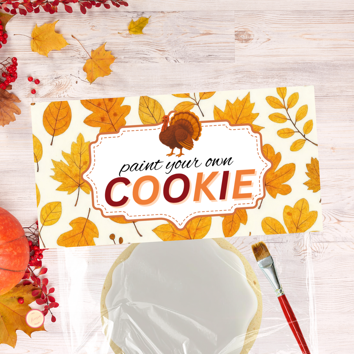 PYO Cookie Bag Topper - Thanksgiving