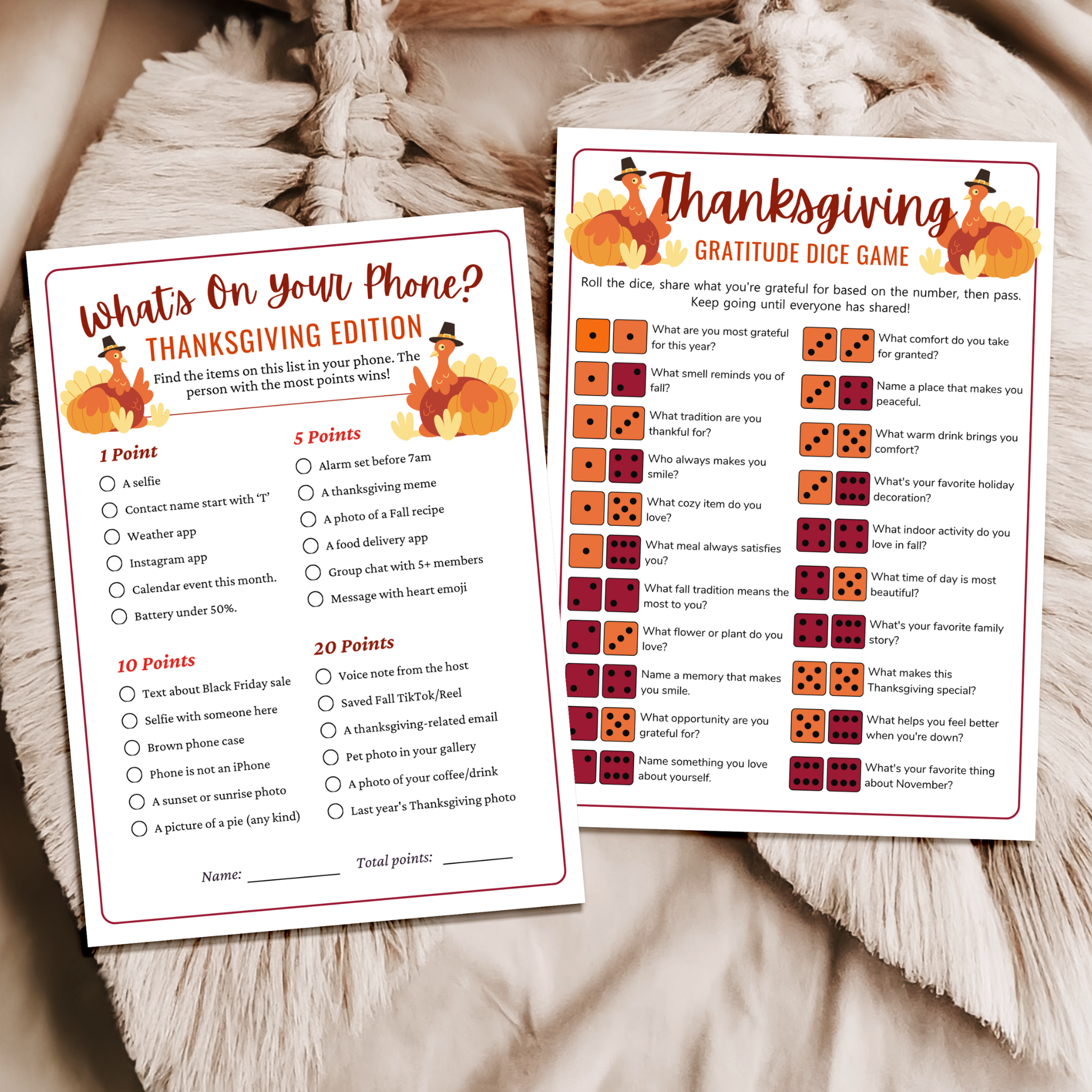 30 Thanksgiving Party Games