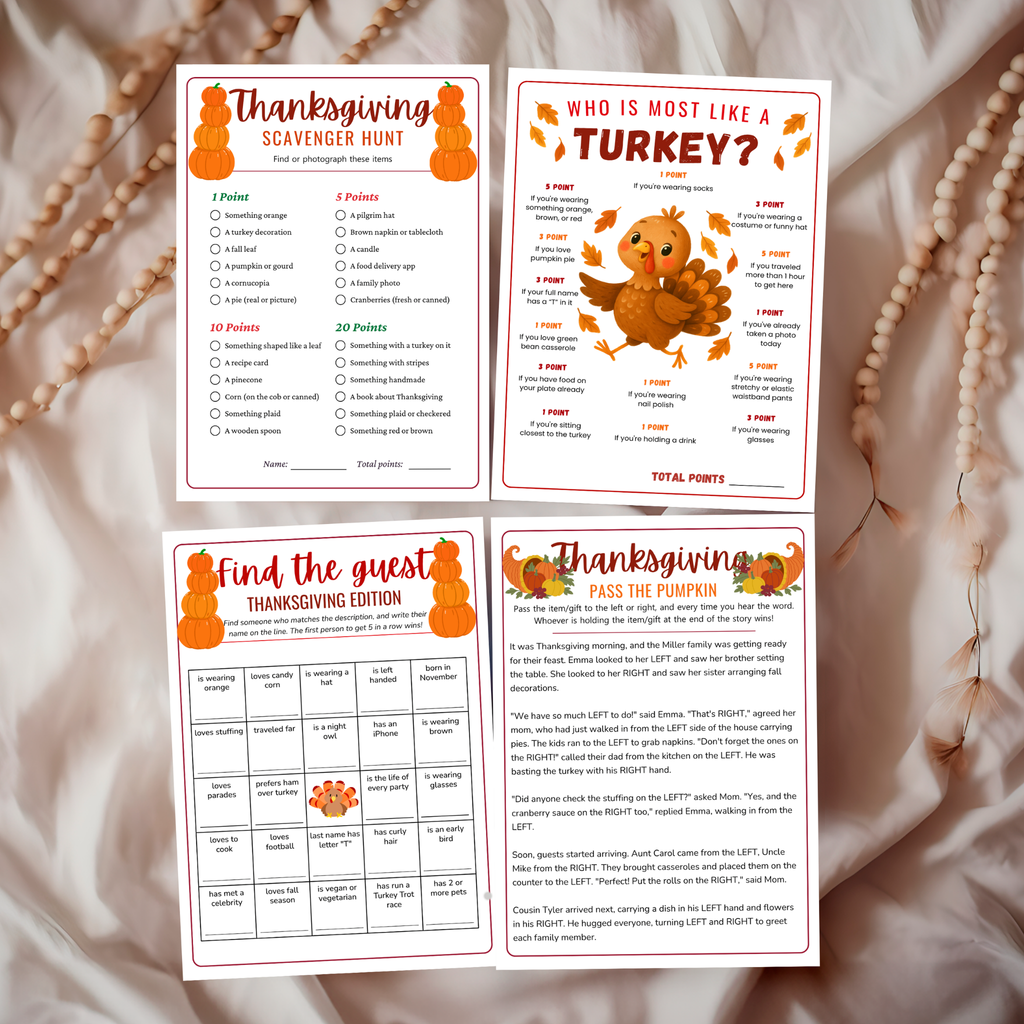 30 Thanksgiving Party Games