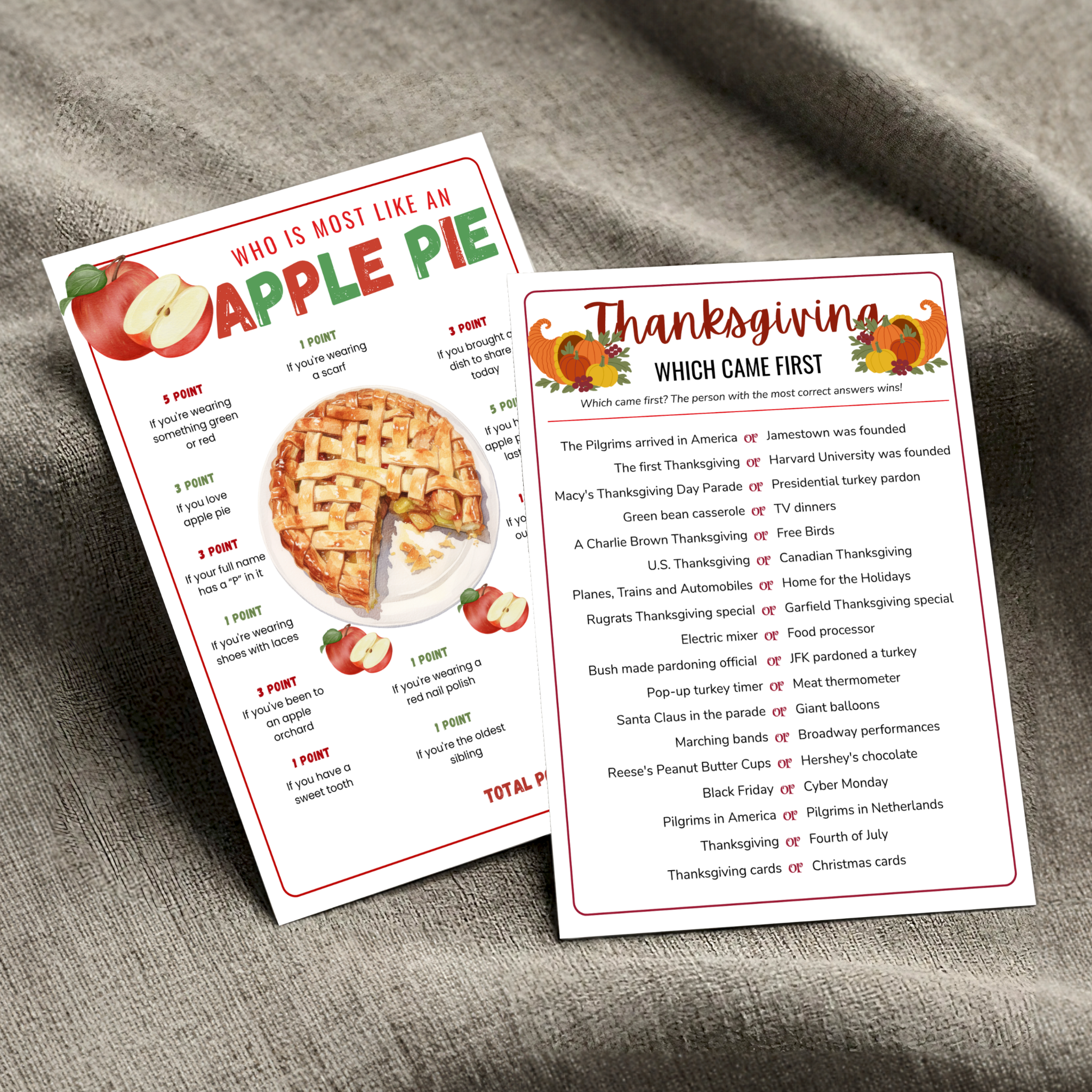 30 Thanksgiving Party Games