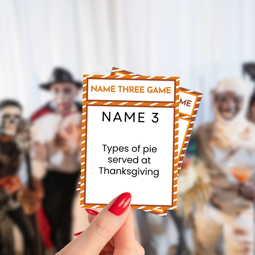 Thanksgiving Name 3 Game