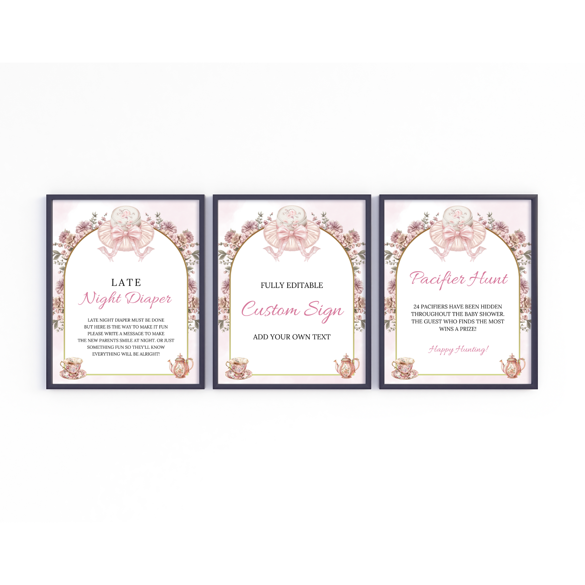 Time Party Table Sign Bundle