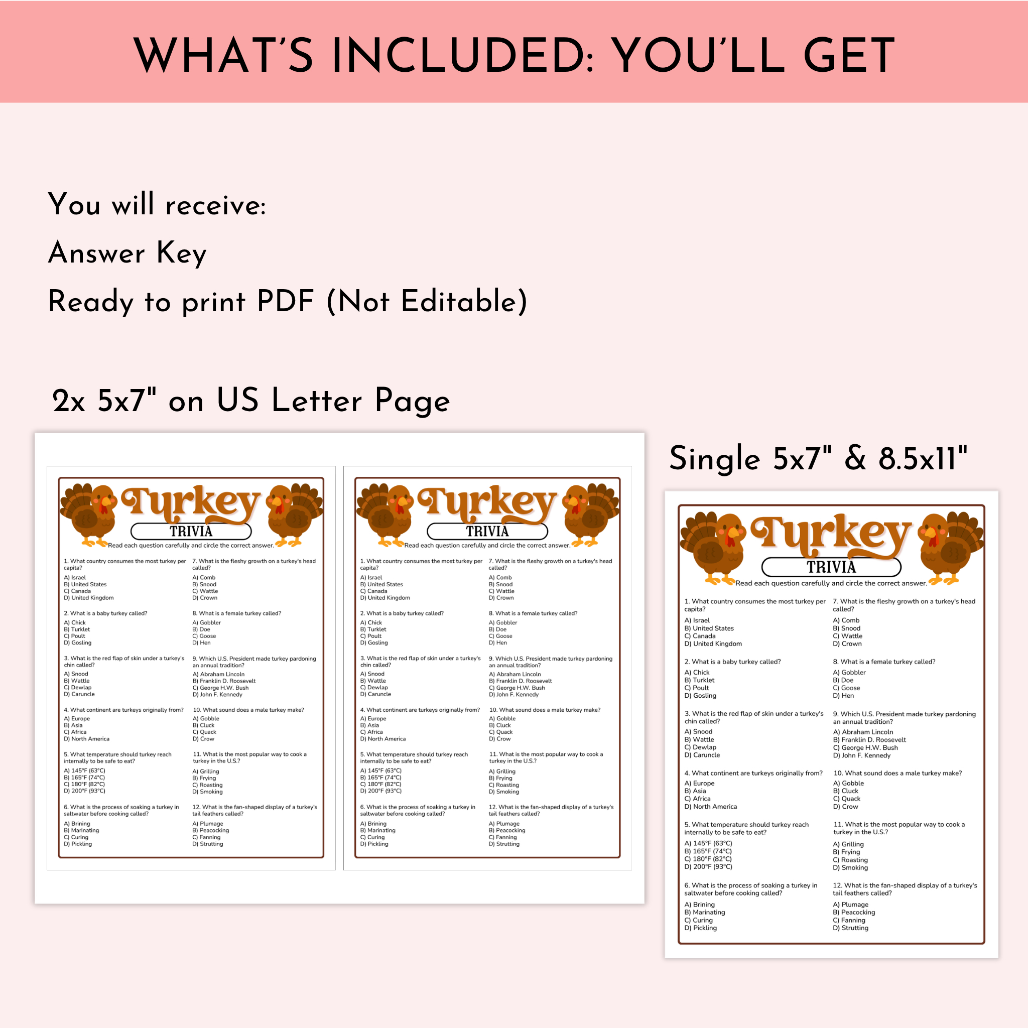Turkey Trivia