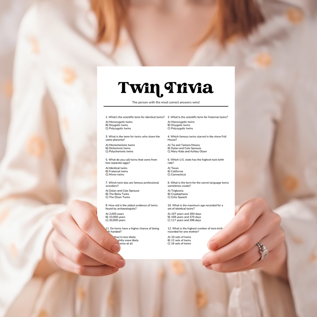 Twin Trivia Game