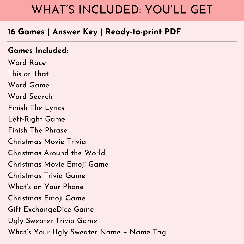 16 Ugly Sweater Games