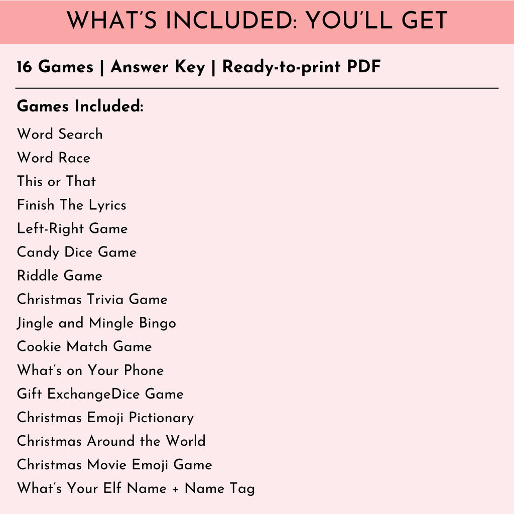 16 Christmas Party Games