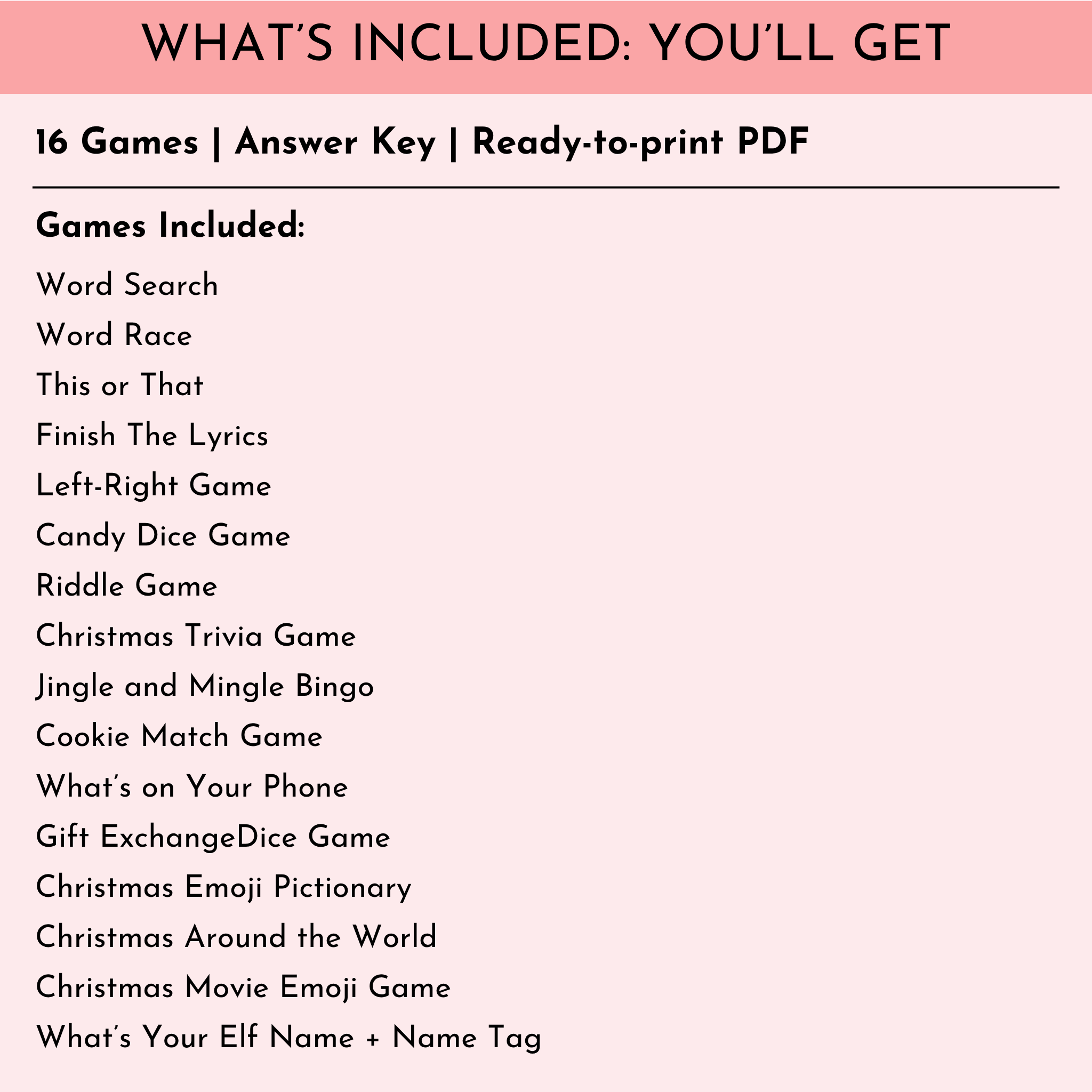 16 Christmas Party Games