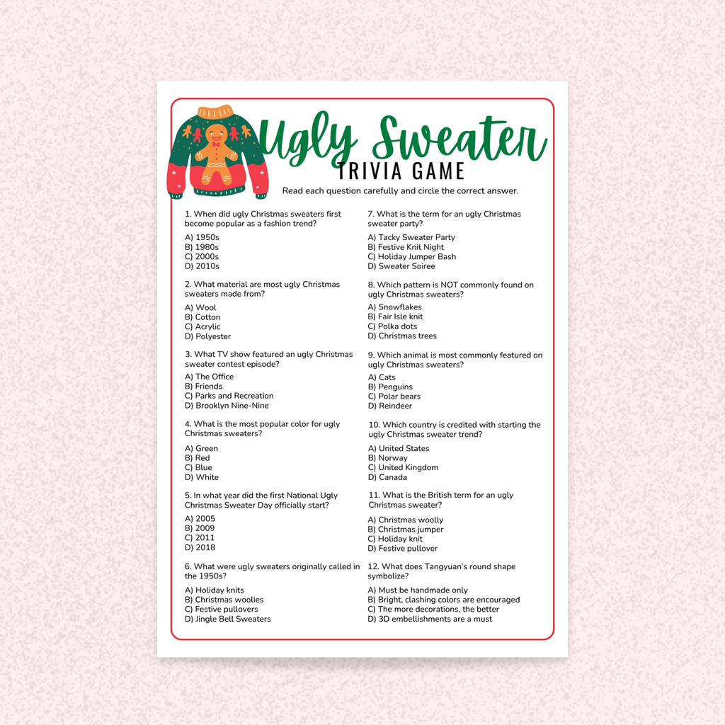 16 Ugly Sweater Games