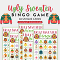 Ugly Sweater Bingo Game | 60 Cards