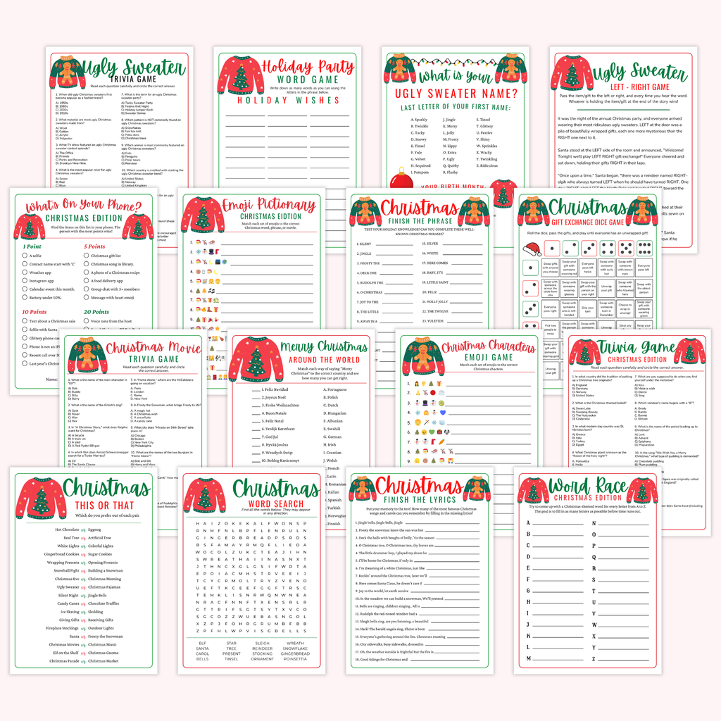 16 Ugly Sweater Games