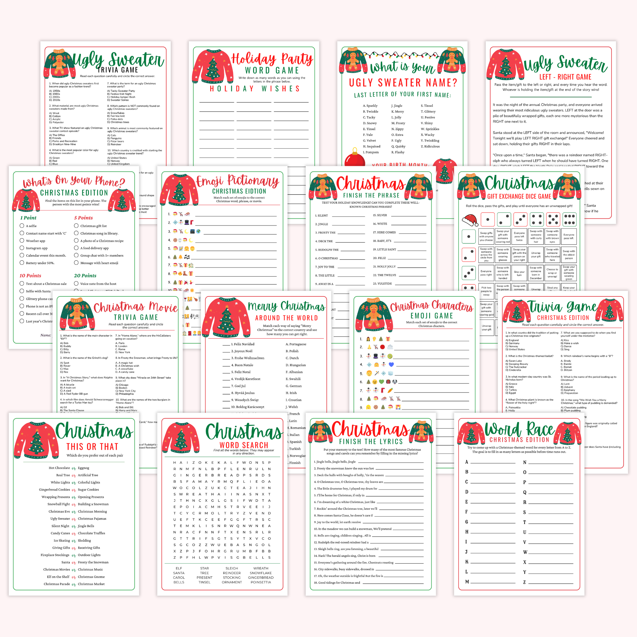16 Ugly Sweater Games