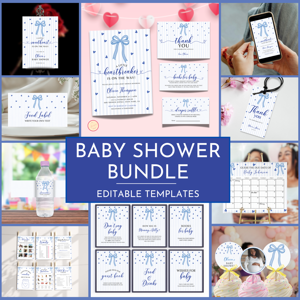 Valentine Baby Shower Bundle | A Little Heartbreaker
