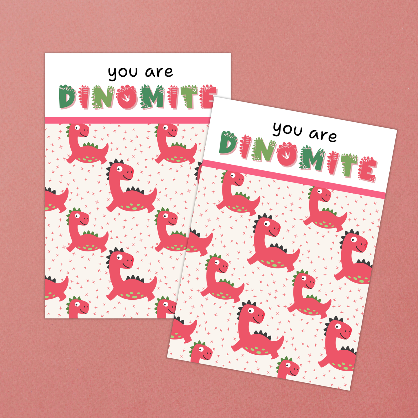 Dinosaur Cookie Card