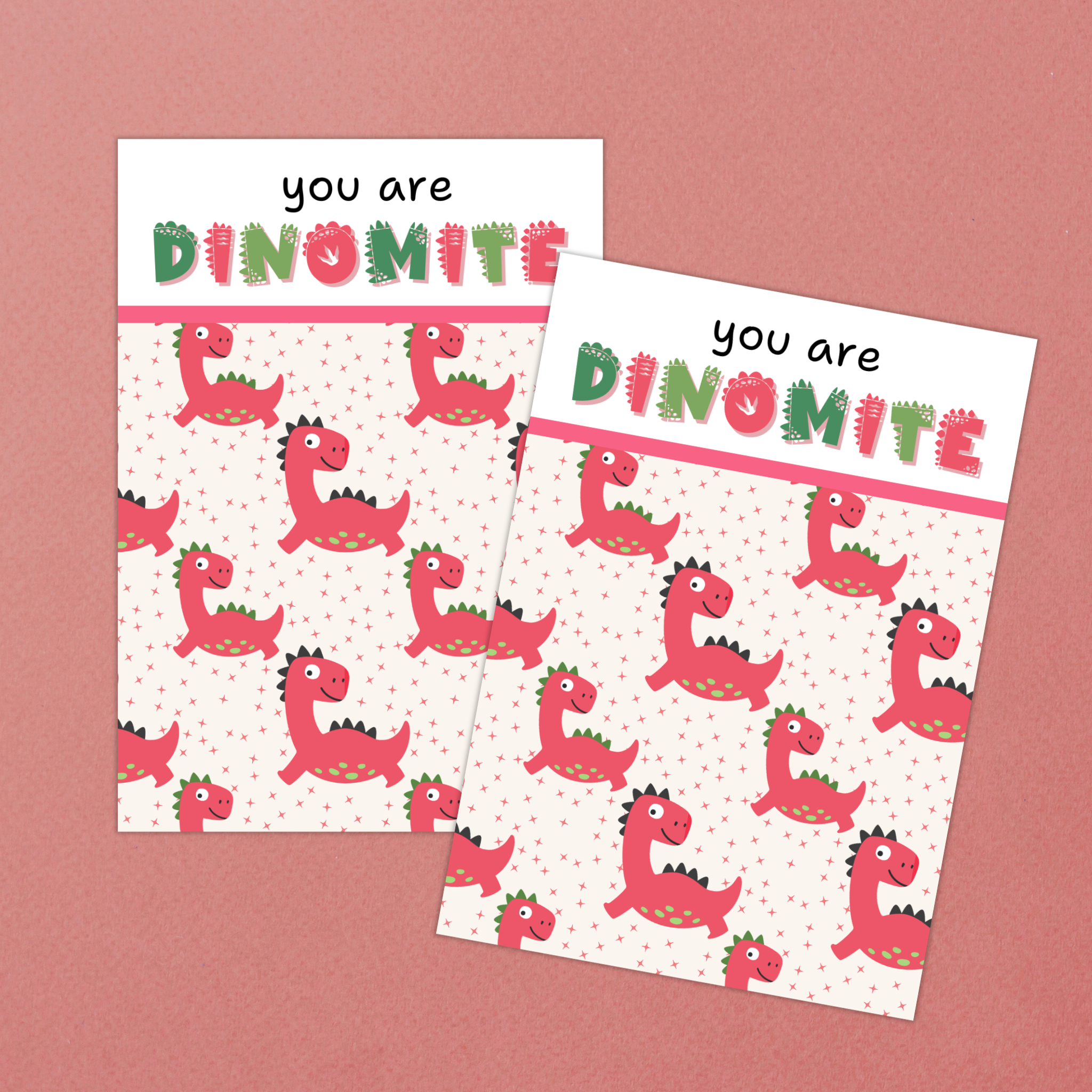 Dinosaur Cookie Card