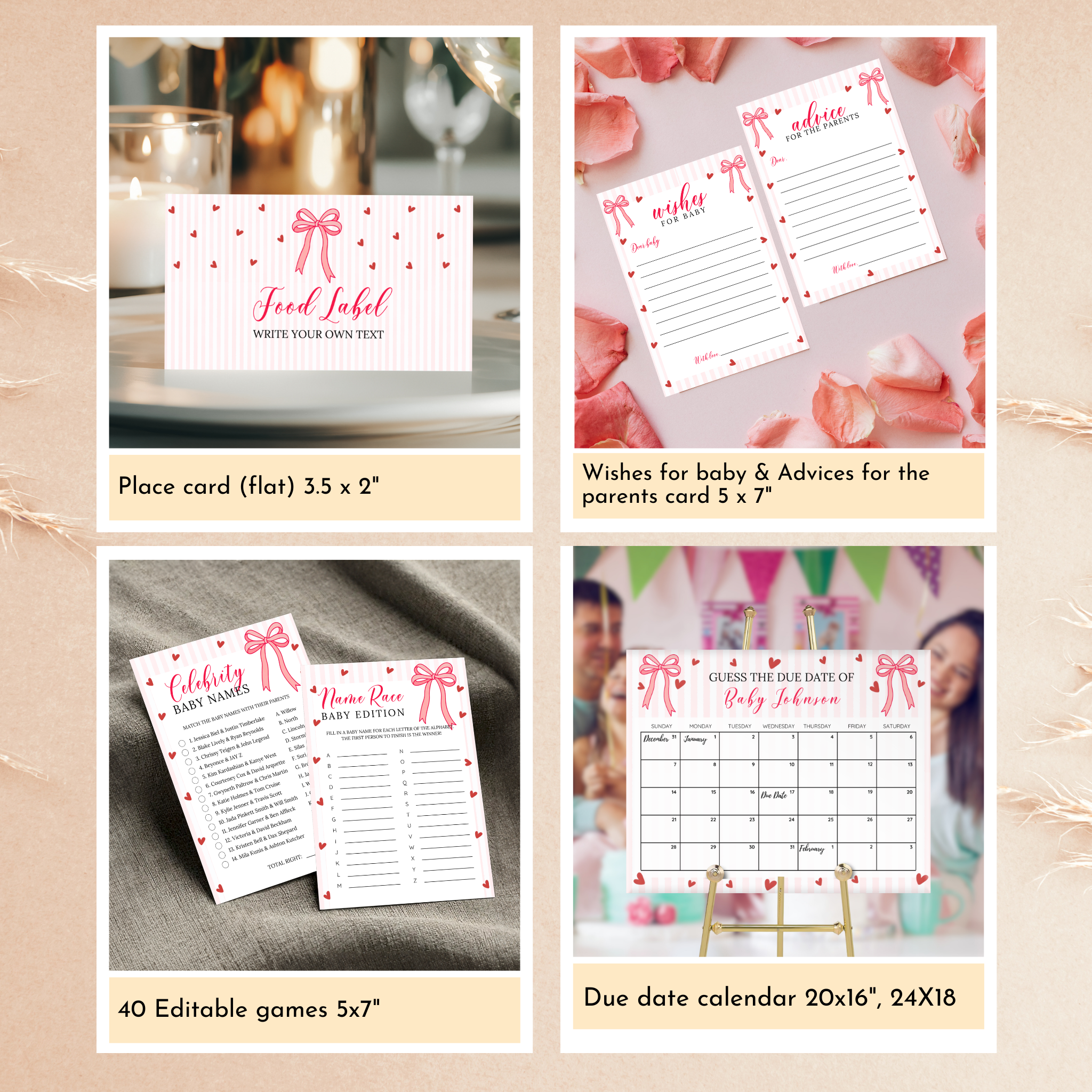 Valentine Baby Shower Bundle | A Little Sweetheart