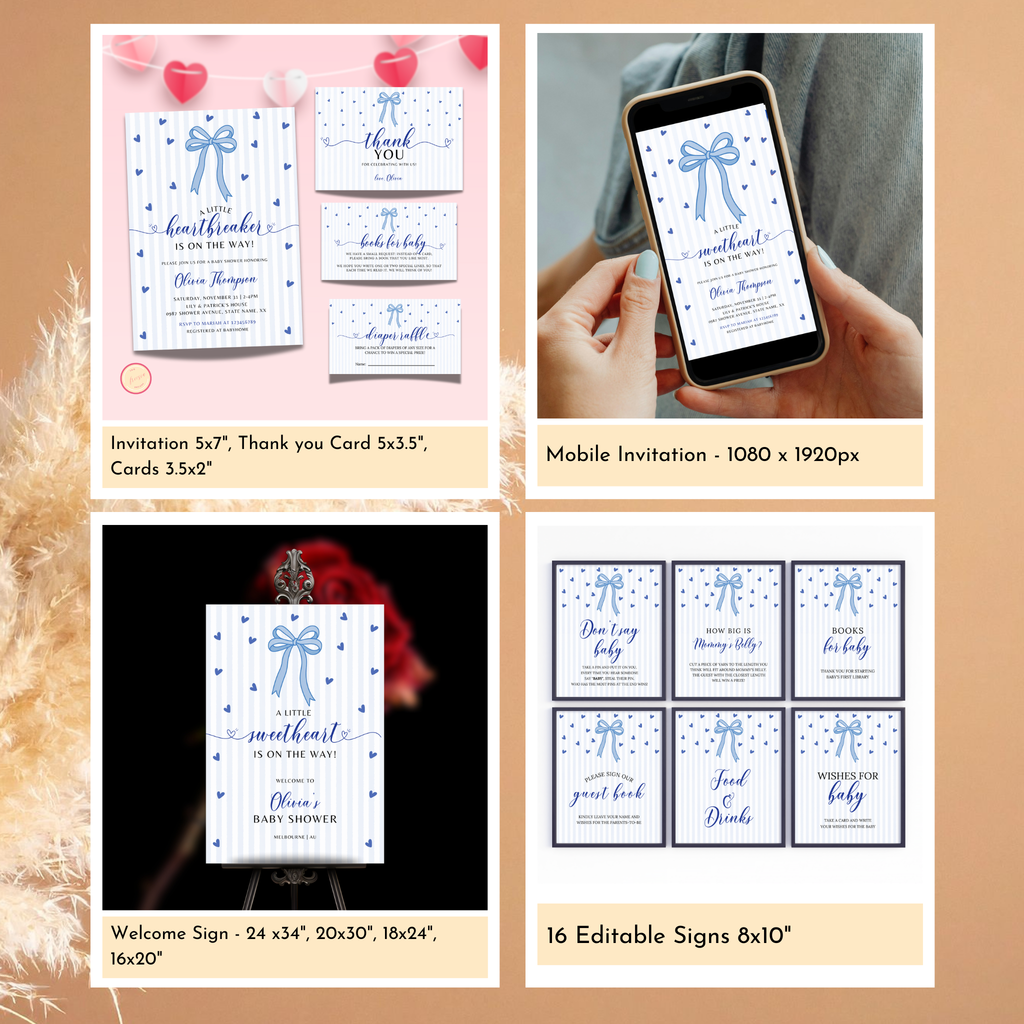 Valentine Baby Shower Bundle | A Little Heartbreaker