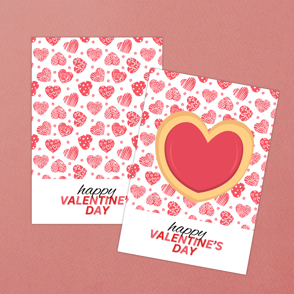 Happy Valentine's Day Cookie Card