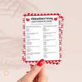 Valentine's Day Candy Trivia Game