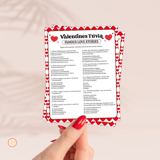 Valentine's Day Love Stories Trivia