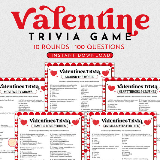 Valentine's Day Trivia Game
