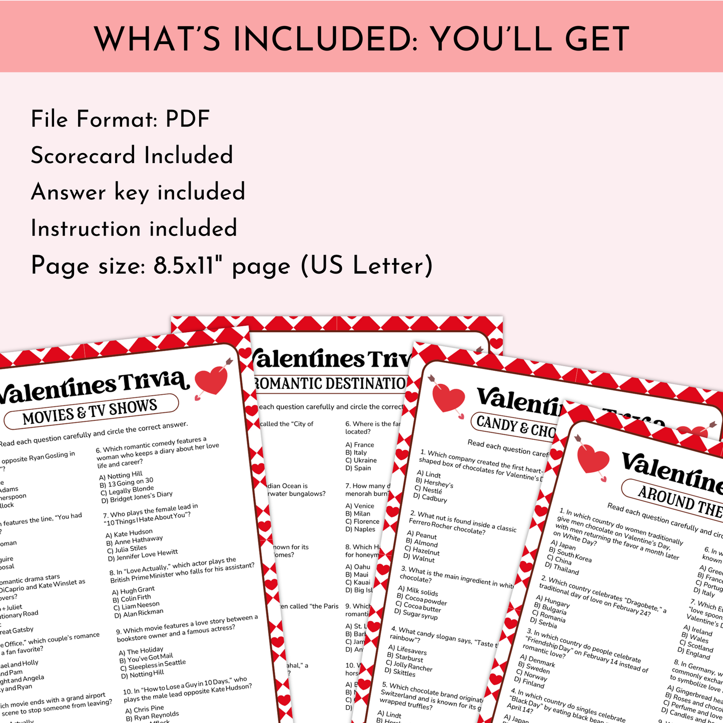 Valentine's Day Trivia Game