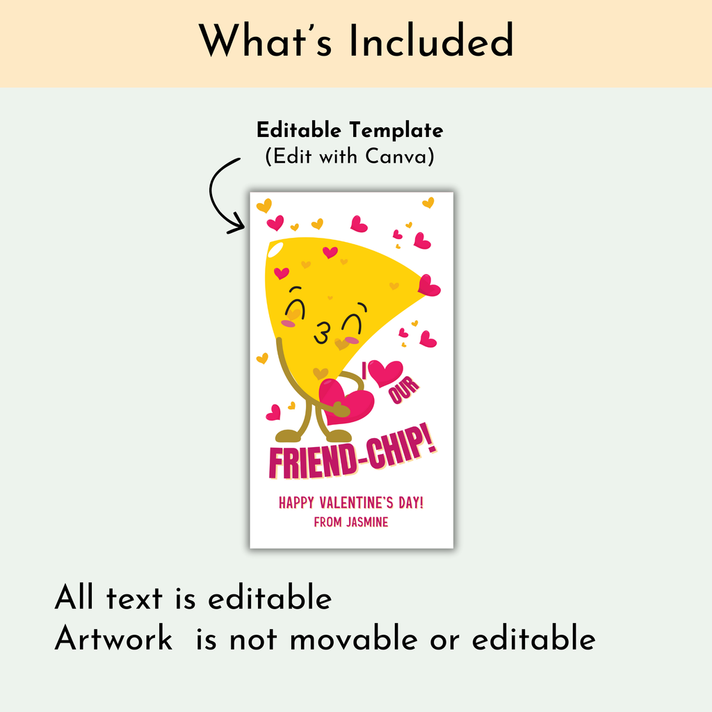 Valentine's Friend-Chip Tag