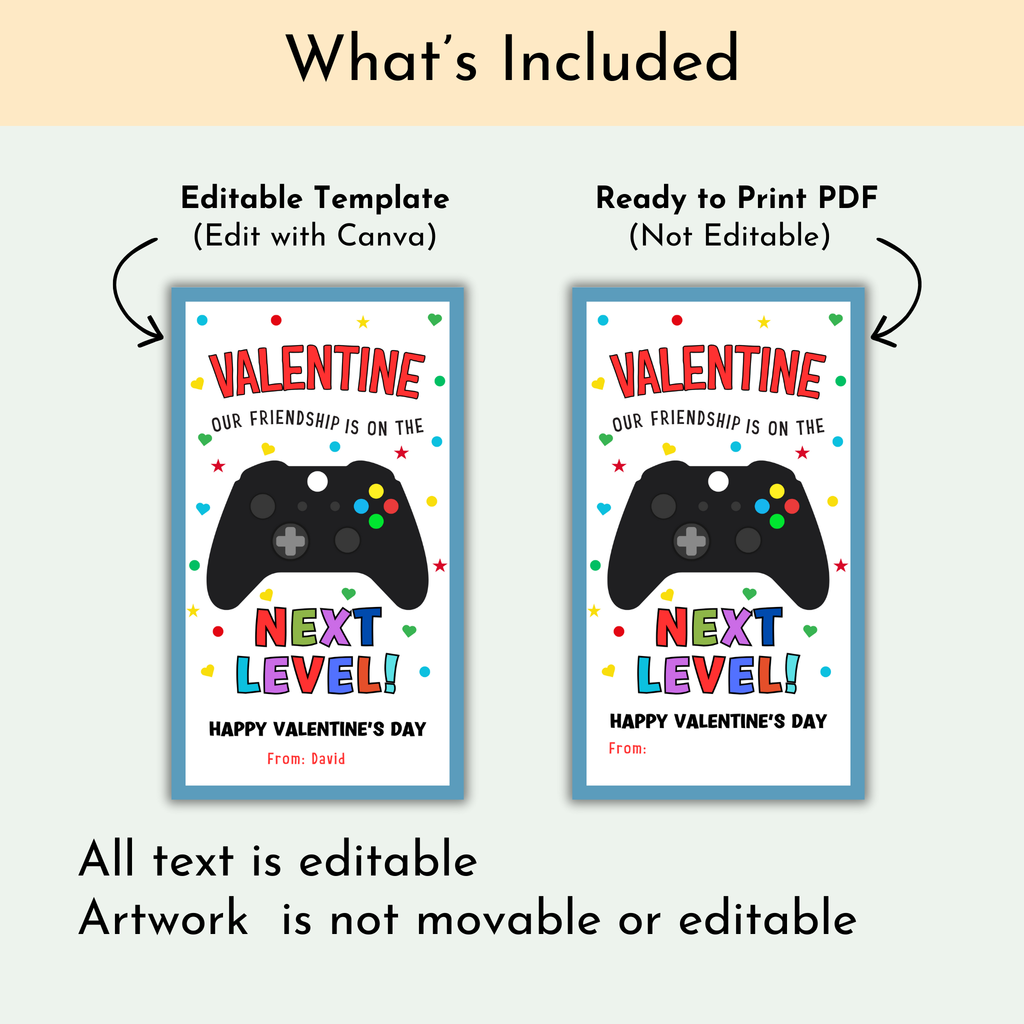 Video Game Valentine's Day Tag