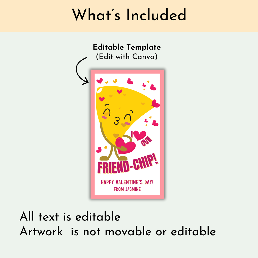 Valentine's Friend-Chip Treat Tag
