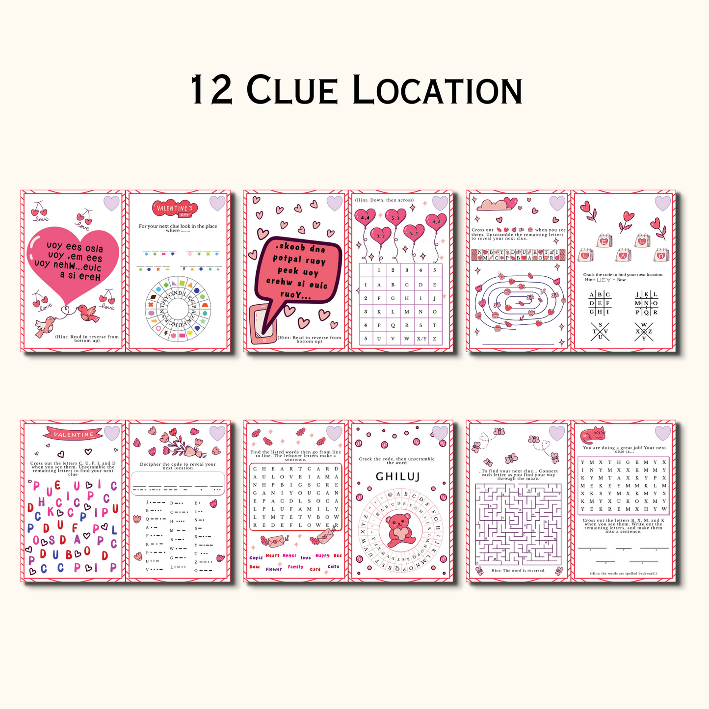 Valentine's Day Indoor Treasure Hunt