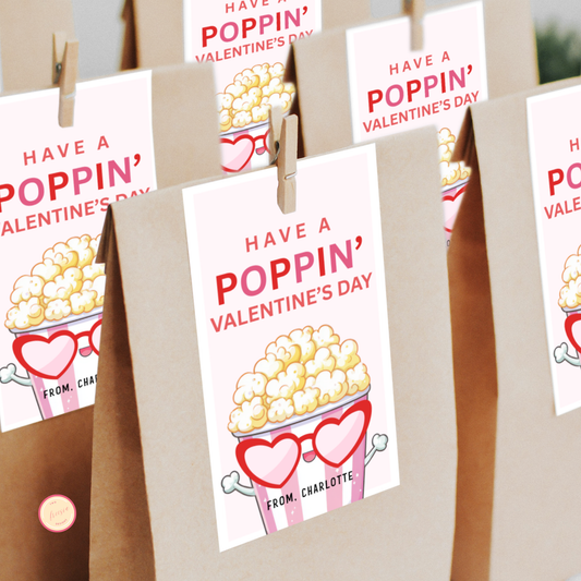 Popcorn Valentine's Tag
