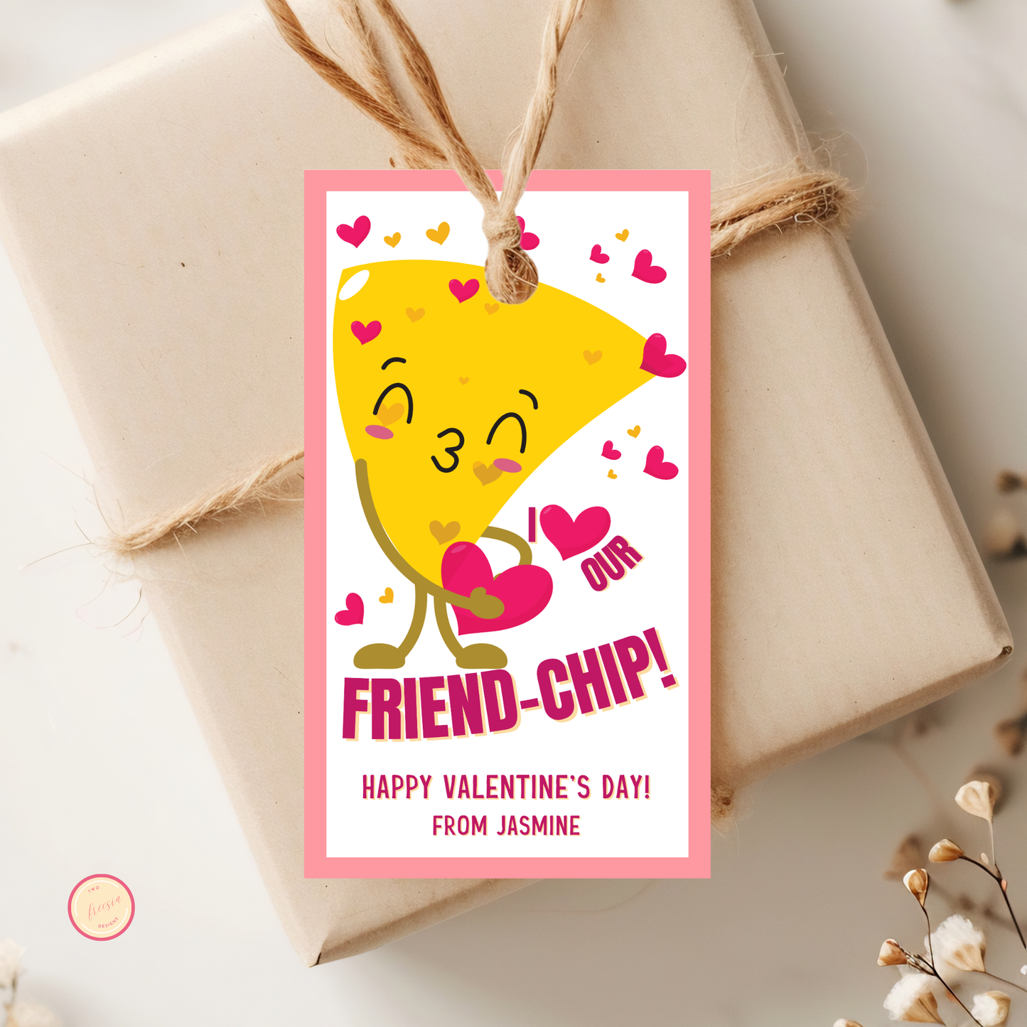 Valentine's Friend-Chip Treat Tag