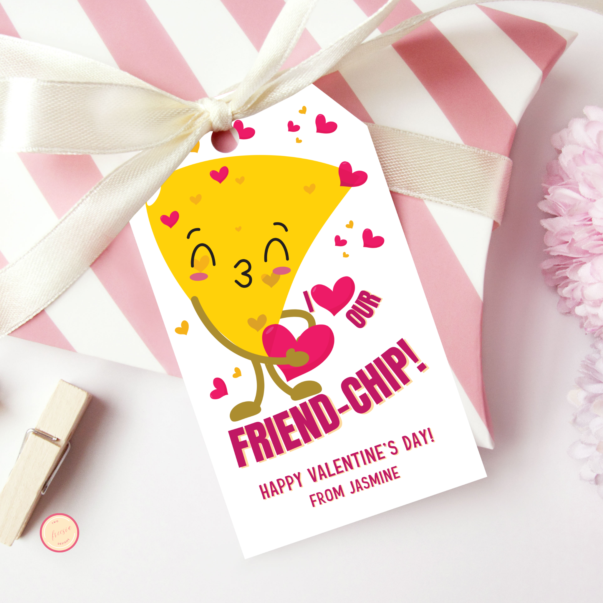 Valentine's Friend-Chip Tag